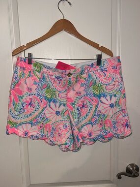 NWT Lilly Pulitzer Buttercup Knit Short Flock Full Of Fun Size 16